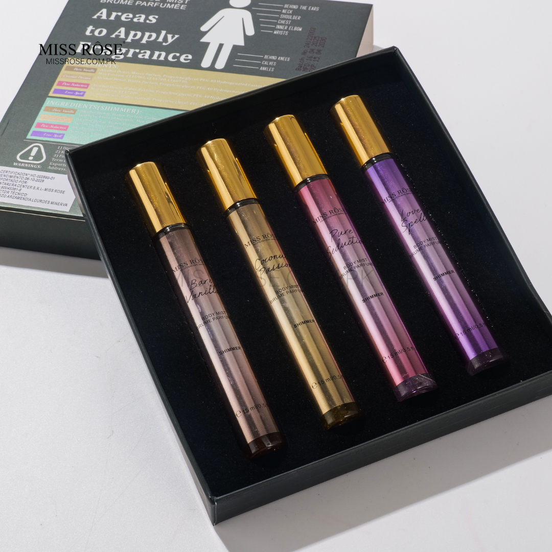 Miss Rose com pk Mini Everyday Use Body Mists