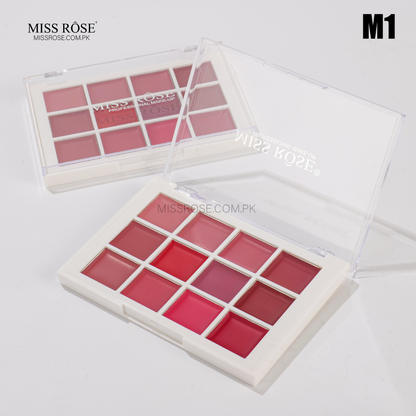 Miss Rose 12 Color Lipstick Palette | Miss Rose Com Pk | Official Store In Pakistan | 100% Authentic Makeup Products