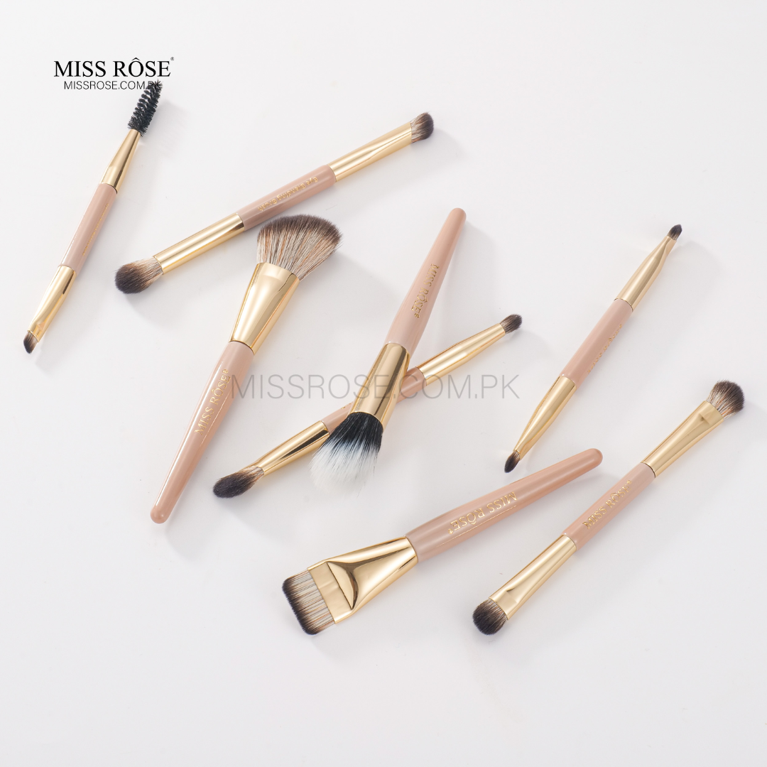 Miss Rose Professional 2-in-1 Dual-Ended Brush Set | Miss Rose Com Pk | Official Store In Pakistan | 100% Authentic Makeup Products