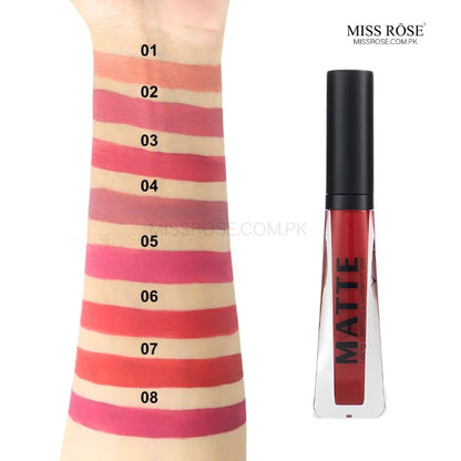 Miss Rose Velvet Matte Lip Gloss - Miss Rose Com Pk 