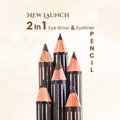 Miss Rose 2 in 1 Eyebrow & Eyeliner Pencil - Miss Rose Com Pk