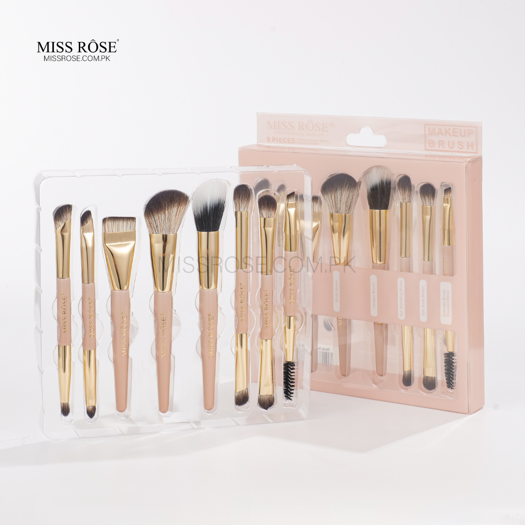 Miss Rose Professional 2-in-1 Dual-Ended Brush Set | Miss Rose Com Pk | Official Store In Pakistan | 100% Authentic Makeup Products