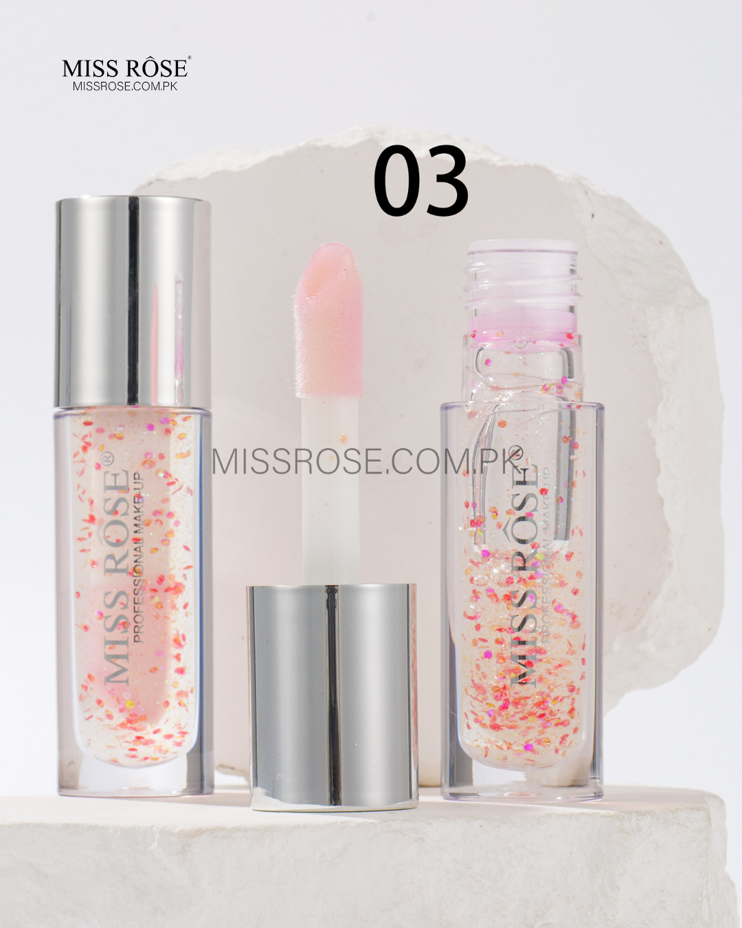 Miss Rose Glistening Magic Lip Oil | Miss Rose Com Pk | Official Store In Pakistan | 100% Authentic Makeup Products