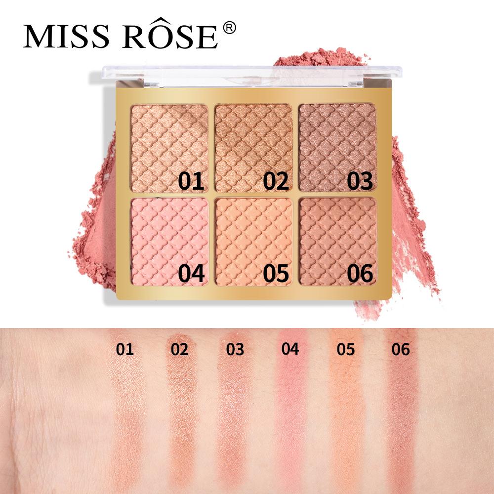 Missrose 6 Color Square Face Palette (all in one)