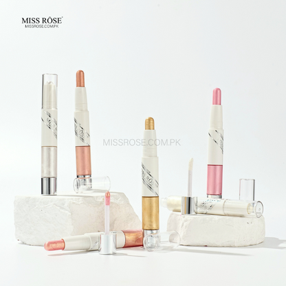 Miss Rose 2 in 1 Stick Liquid Highlighter - Miss Rose Com Pk 