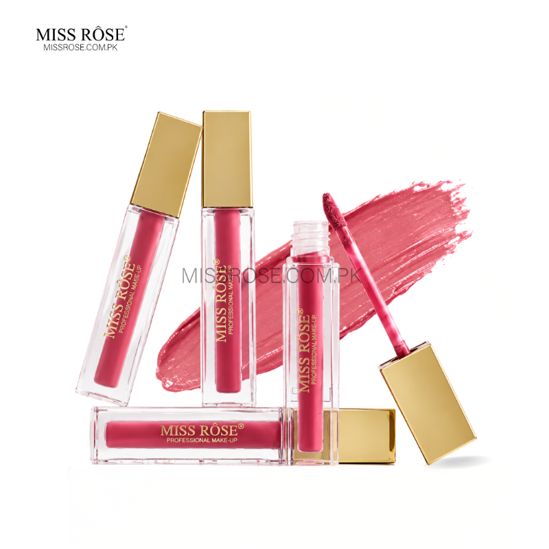 Miss Rose Golden Gleam Beauty Lip Gloss - Miss Rose Com Pk