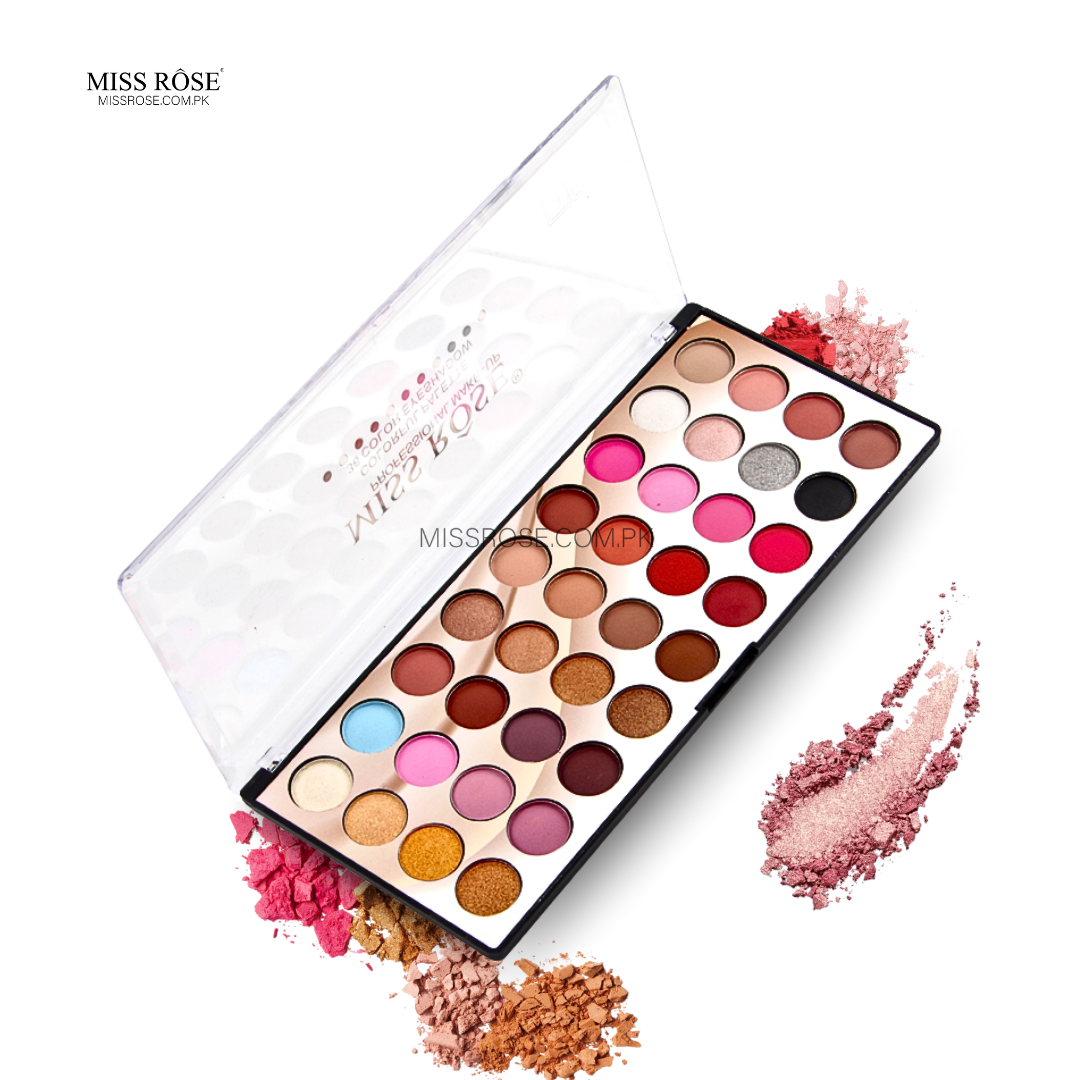MISS ROSE 36 Color 3D Eyeshadow Palette - Miss Rose Com Pk