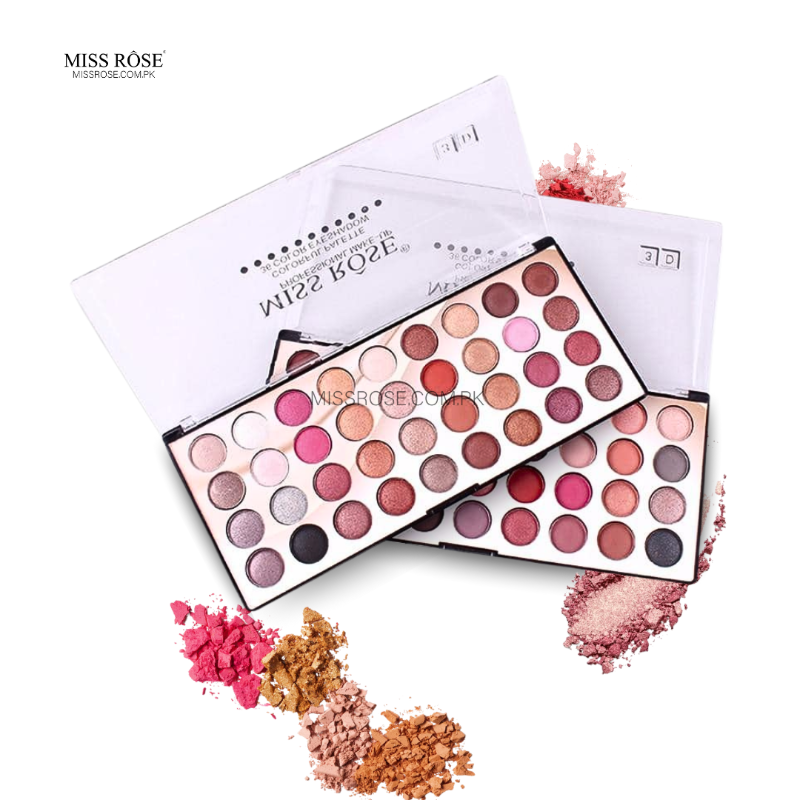 MISS ROSE 36 Color 3D Eyeshadow Palette - Miss Rose Com Pk