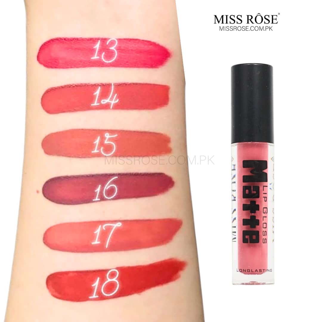 MISS ROSE Matte Lip Gloss (black)