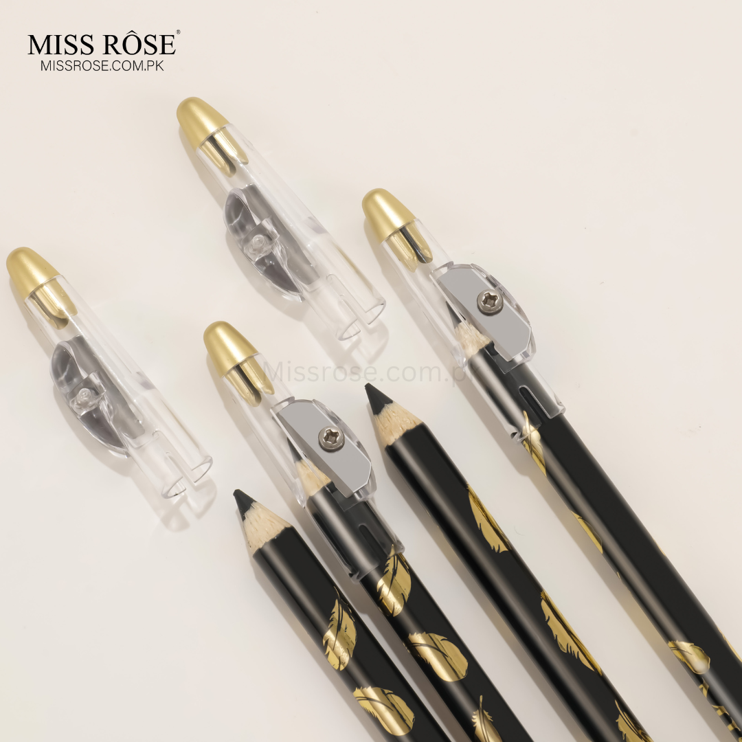 Miss Rose 2-in-1 Eyebrow Pencil – Black - Miss Rose Com Pk
