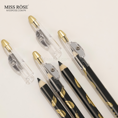 Miss Rose 2-in-1 Eyebrow Pencil – Black - Miss Rose Com Pk