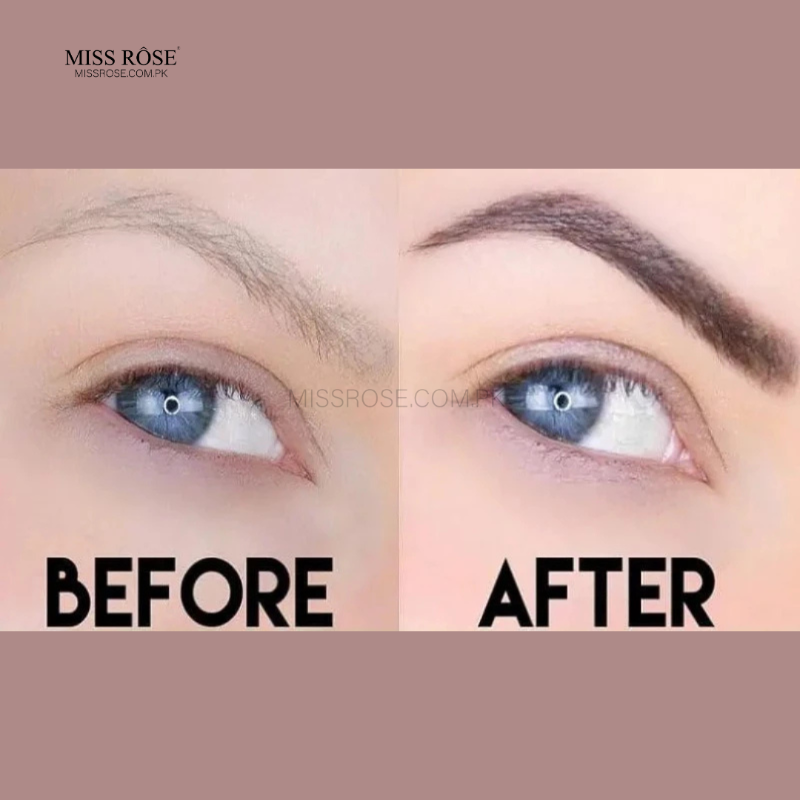Miss Rose 2-in-1 Eyebrow pen - Miss Rose Com Pk