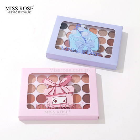 Miss Rose 24-Color Versatile Eyeshadow Palette - Mis Rose Com Pk