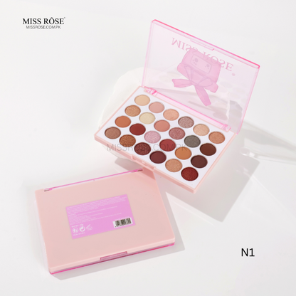 Miss Rose 24-Color Versatile Eyeshadow Palette - Mis Rose Com Pk