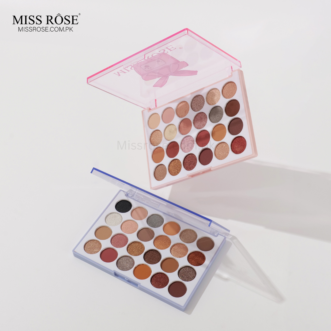 Miss Rose 24-Color Versatile Eyeshadow Palette - Mis Rose Com Pk