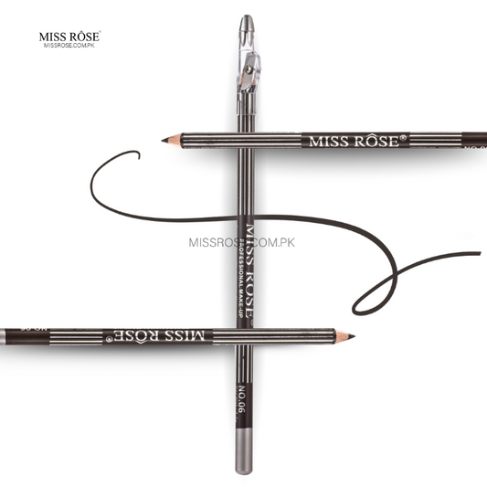 Miss Rose 2 in 1 Eyebrow & Eyeliner Pencil - Miss Rose Com Pk
