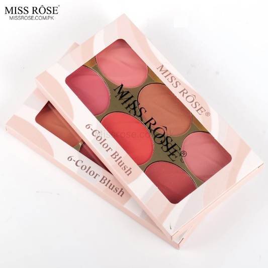 Miss Rose 6 color blush (new) - Miss Rose Com Pk