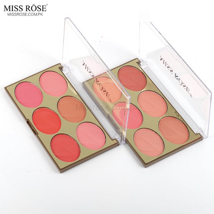Miss Rose 6 color blush (new) - Miss Rose Com Pk