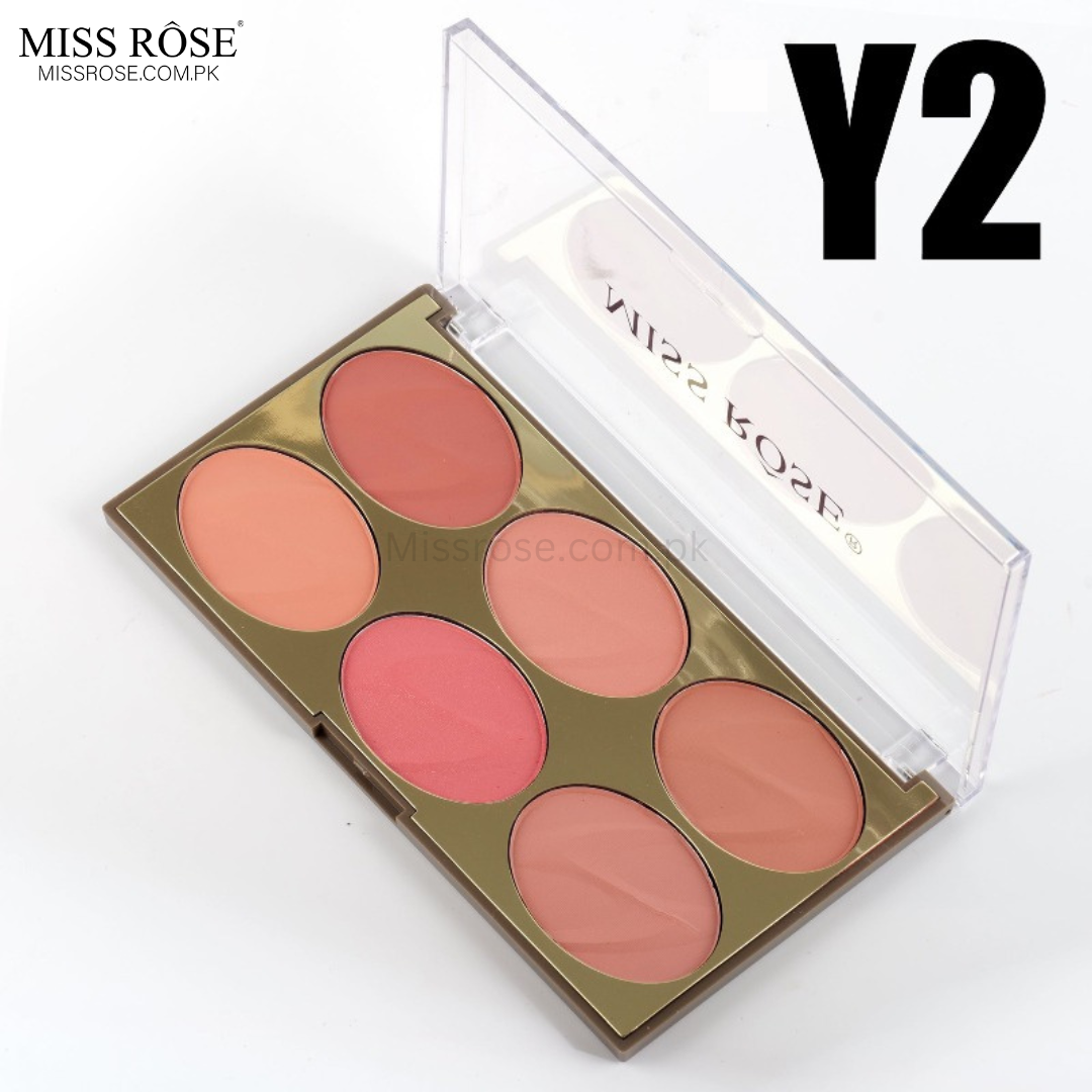 Miss Rose 6 color blush (new) - Miss Rose Com Pk