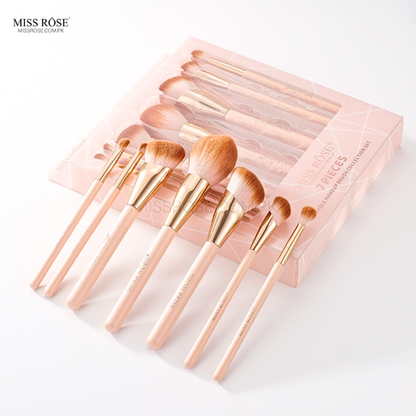Miss Rose 7-Piece Marble Makeup Brush Collection Set - Miss Rose Com Pk