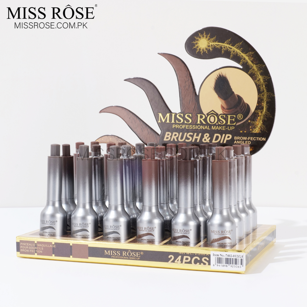 Miss Rose Com Pk Brush & Dip Liquid Eyebrow