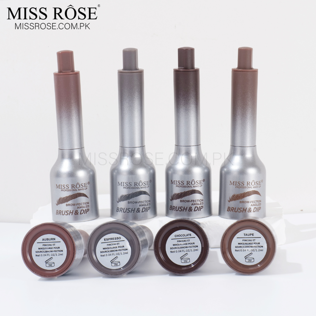 Miss Rose Com Pk Brush & Dip Liquid Eyebrow