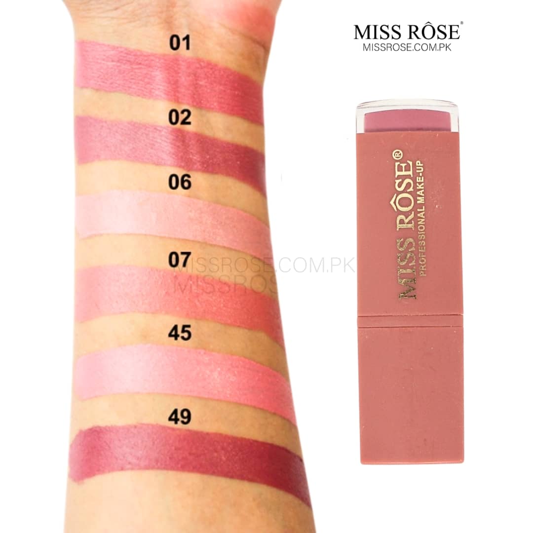 Miss Rose Com Pk - Set of 6 Matte Waterproof Lipsticks
