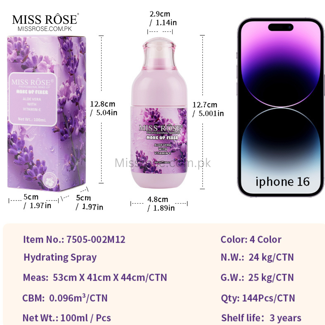 Miss Rose EverFresh Makeup Fixer - Miss Rose Com Pk