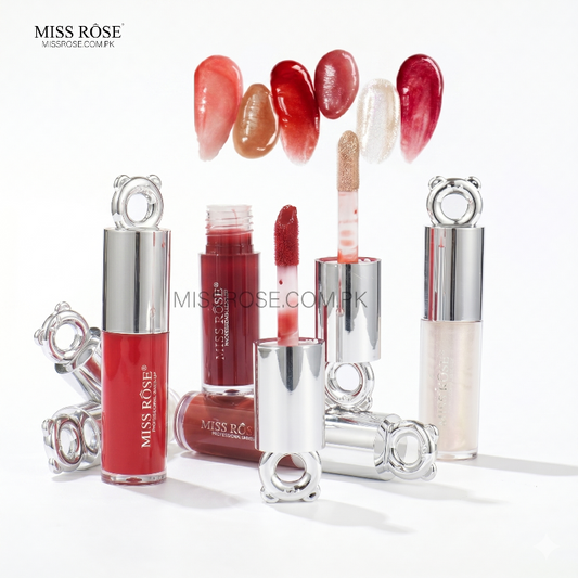 Miss Rose High-Shine Liquid Lip Gloss - Miss Rose Com Pk 