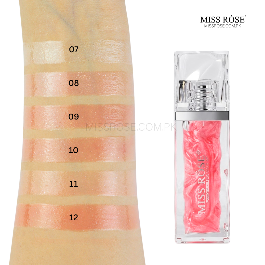 Miss Rose Iced Texture Glitter Lip Gloss