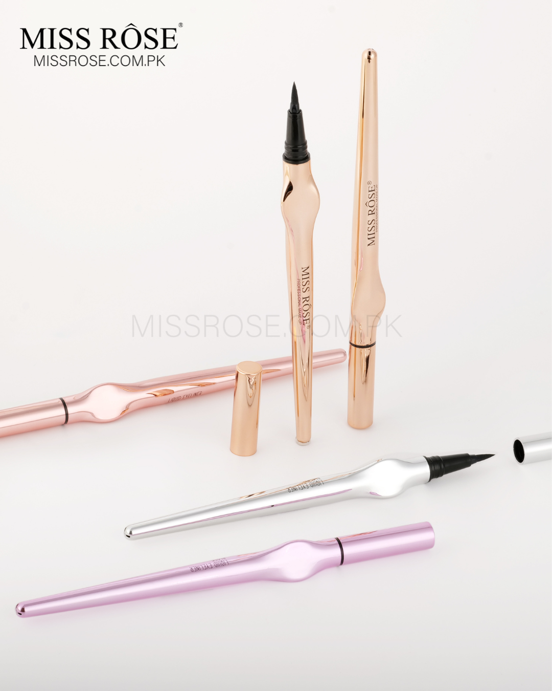 Miss Rose Liquid Black Marker Eyeliner - Miss Rose Com Pk