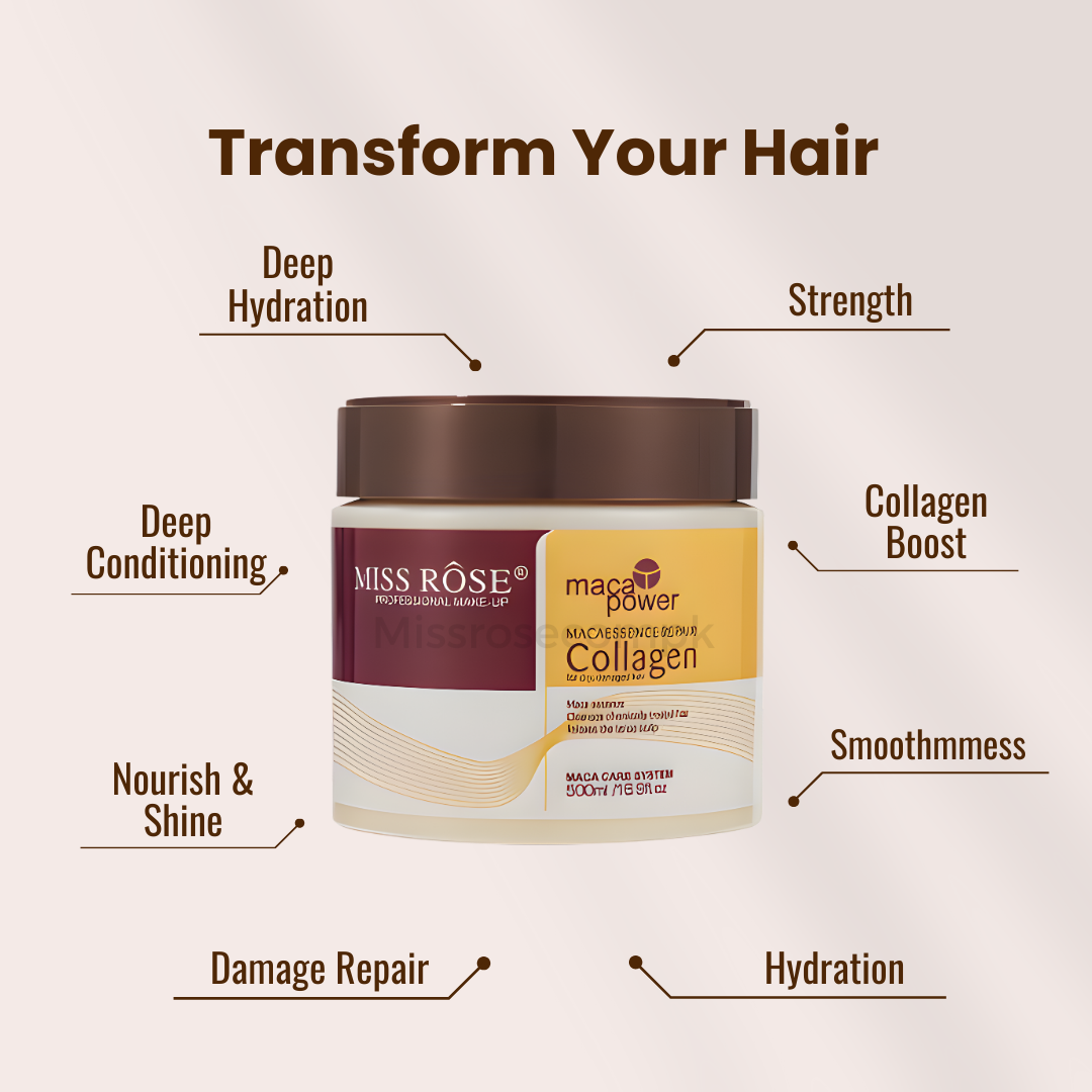 Miss Rose Maca Essence Repair Collagen Hair Mask - Miss Rose Com Pk