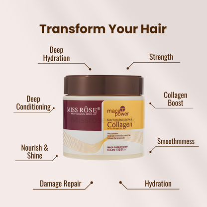 Miss Rose Maca Essence Repair Collagen Hair Mask - Miss Rose Com Pk