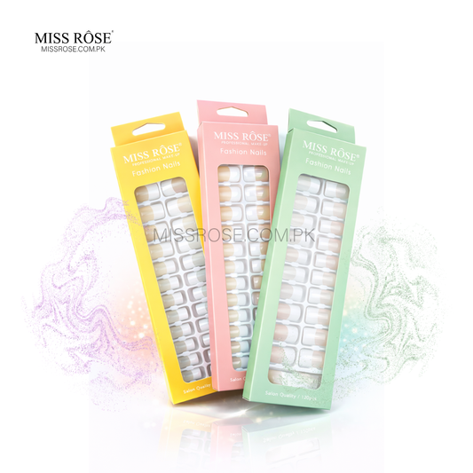 Miss Rose Manicure Stick On Nails - Miss Rose com Pk