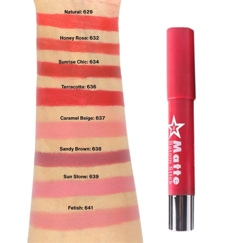 Miss Rose Matte Lip Batom Crayon - Miss Rose Com Pk