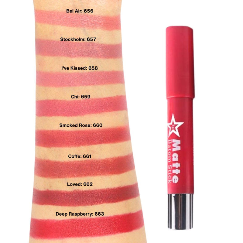 Miss Rose Matte Lip Batom Crayon - Miss Rose Com Pk