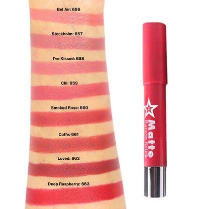 Miss Rose Matte Lip Batom Crayon - Miss Rose Com Pk