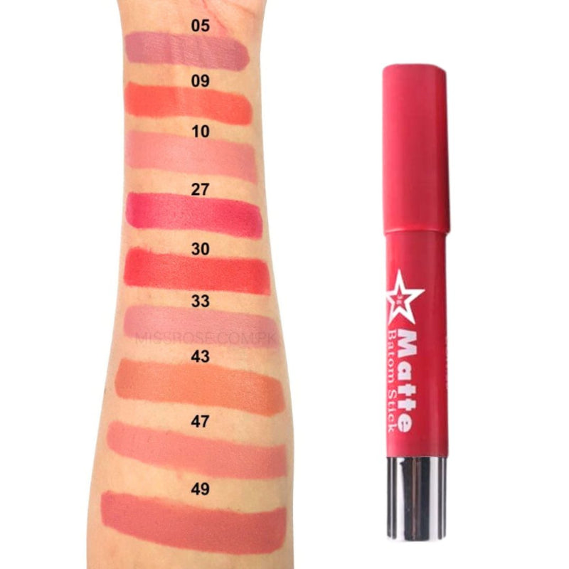 Miss Rose Matte Lip Batom Crayon - Miss Rose Com Pk

