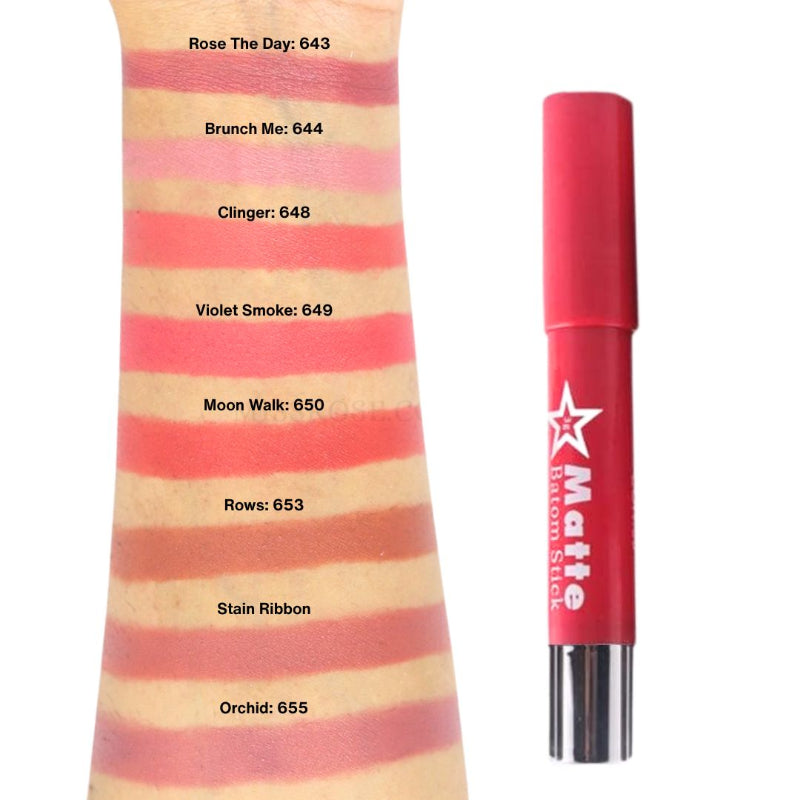 Miss Rose Matte Lip Batom Crayon - Miss Rose Com Pk