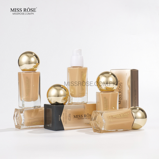 Miss Rose Oil-Free Matte Foundation with Long Lasting Coverage