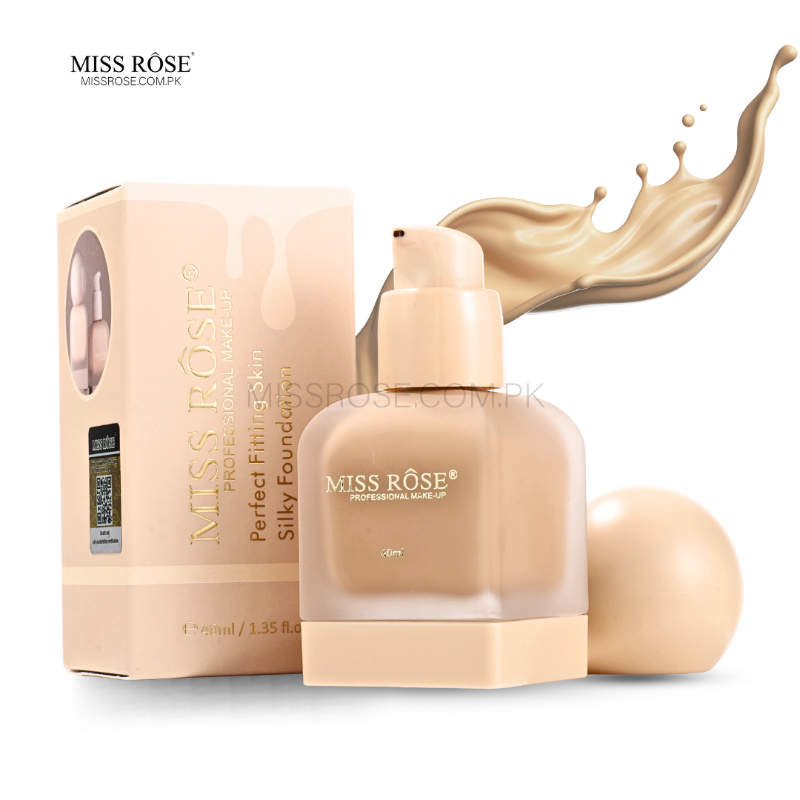 Miss Rose Perfect Fitting Skin Silky Foundation - Miss Rose Com Pk 