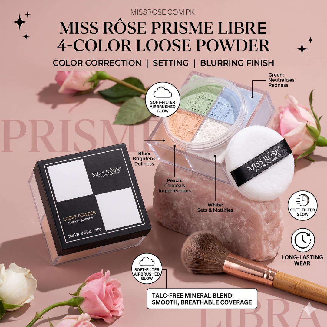 Miss Rose Prisme Libre 4-Color Loose Powder - Miss Rose Com Pk