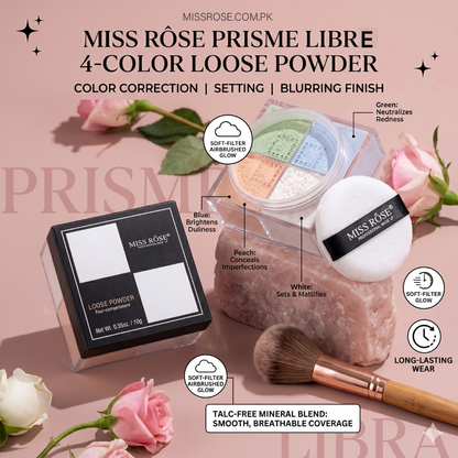 Miss Rose Prisme Libre 4-Color Loose Powder - Miss Rose Com Pk