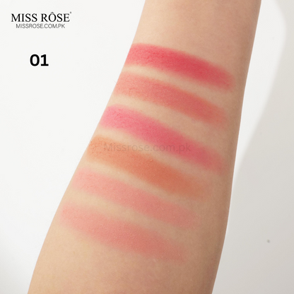 Miss Rose Rubik's Cube Matte Blusher – 6 Colors - Miss Rose Com Pk