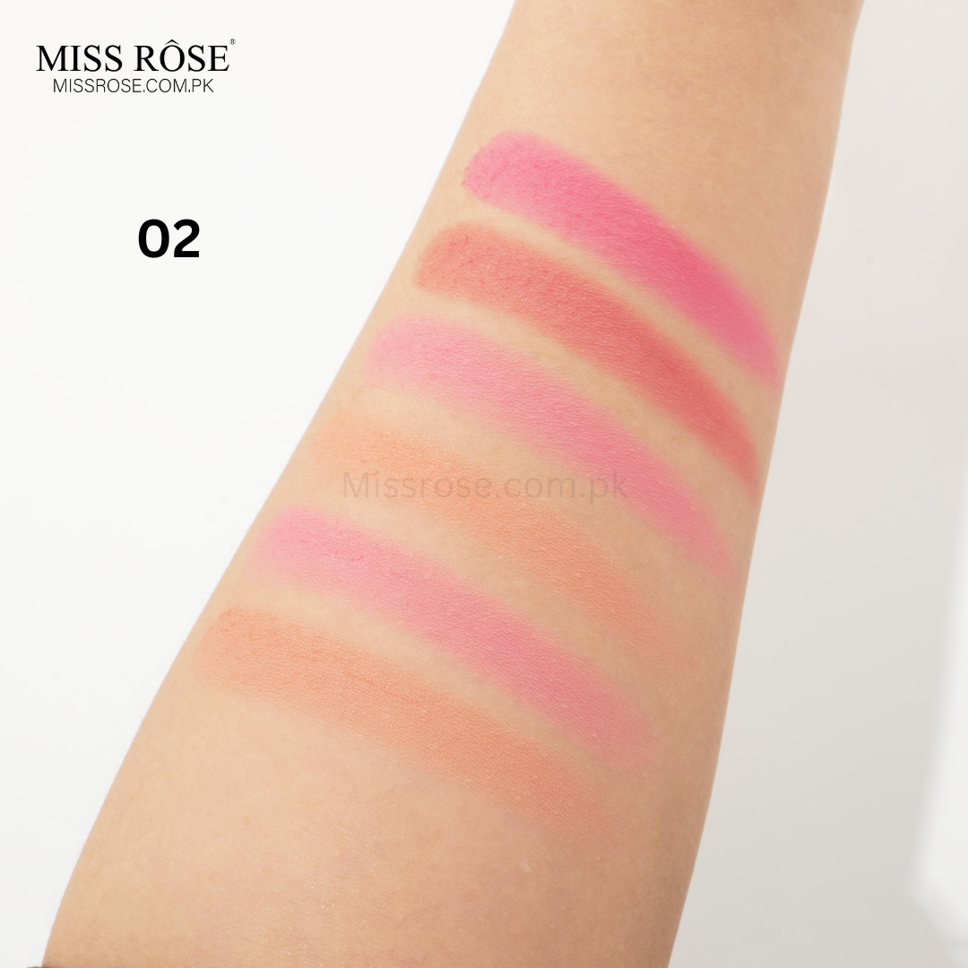 Miss Rose Rubik's Cube Matte Blusher – 6 Colors - Miss Rose Com Pk