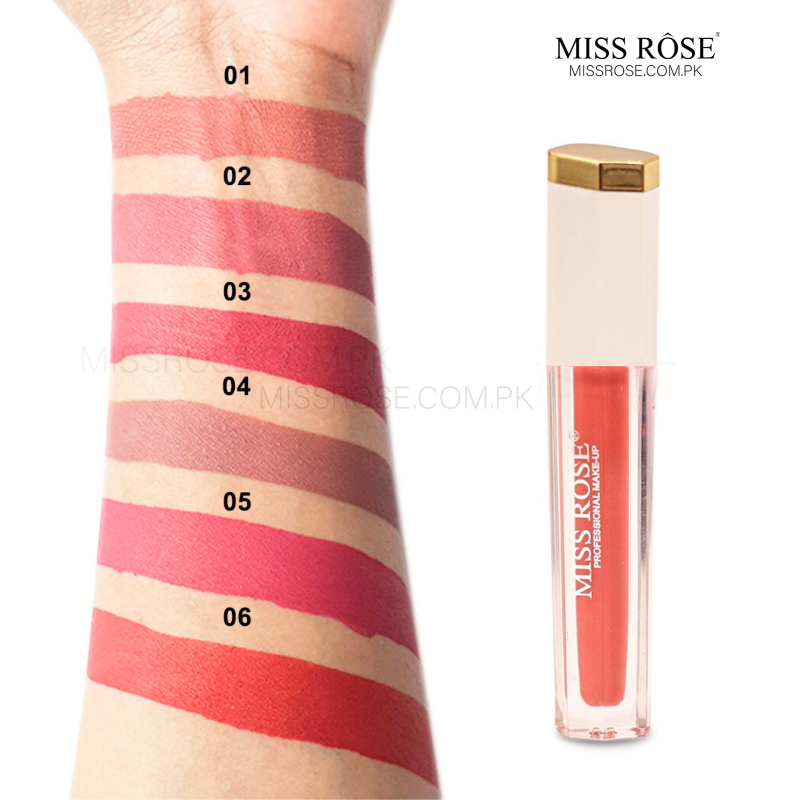 Miss Rose Super lasting Matte lip gloss - Miss Rose Com Pk
