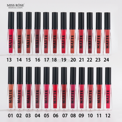 Miss Rose Velvet Matte Lip Gloss - Miss Rose Com Pk 