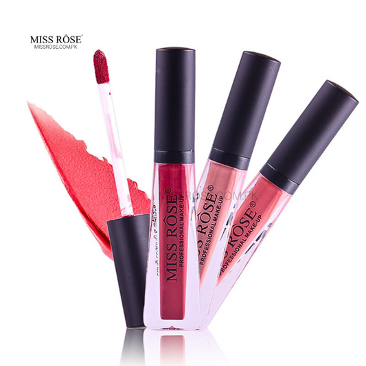 Miss Rose Velvet Matte Lip Gloss - Miss Rose Com Pk 
