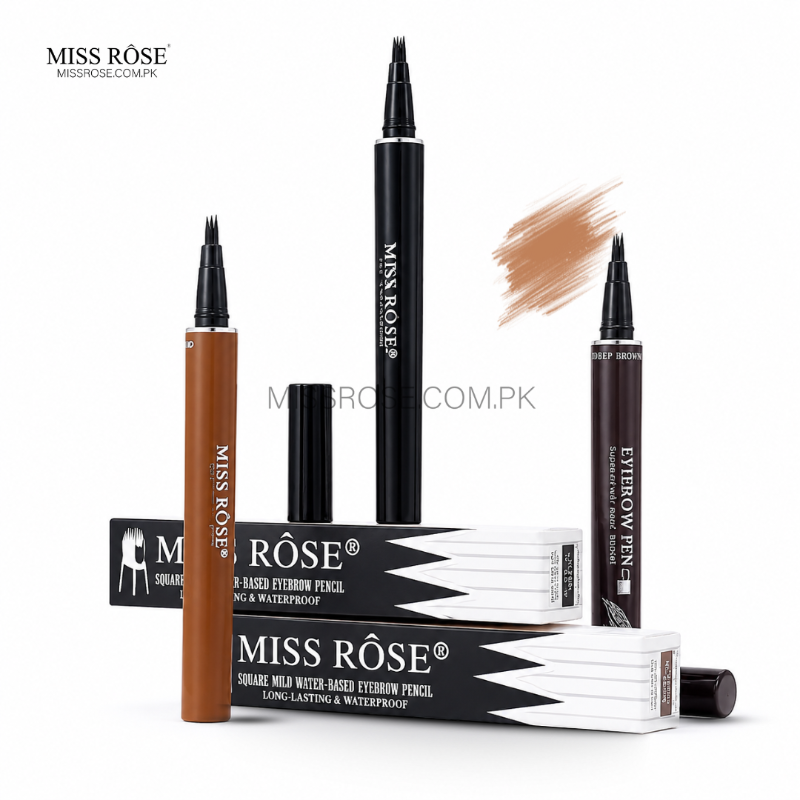 Miss Rose Water-Based Eye Brow Pen - Miss Rose Com Pk
