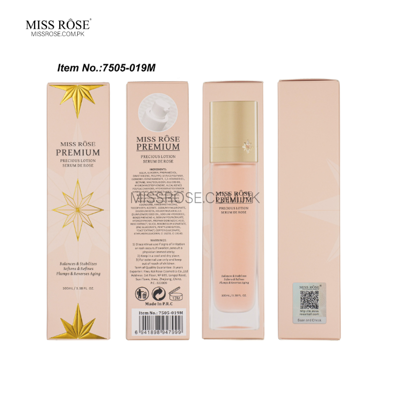 Miss Rose skincare serum for soft hydrated and refreshed skin